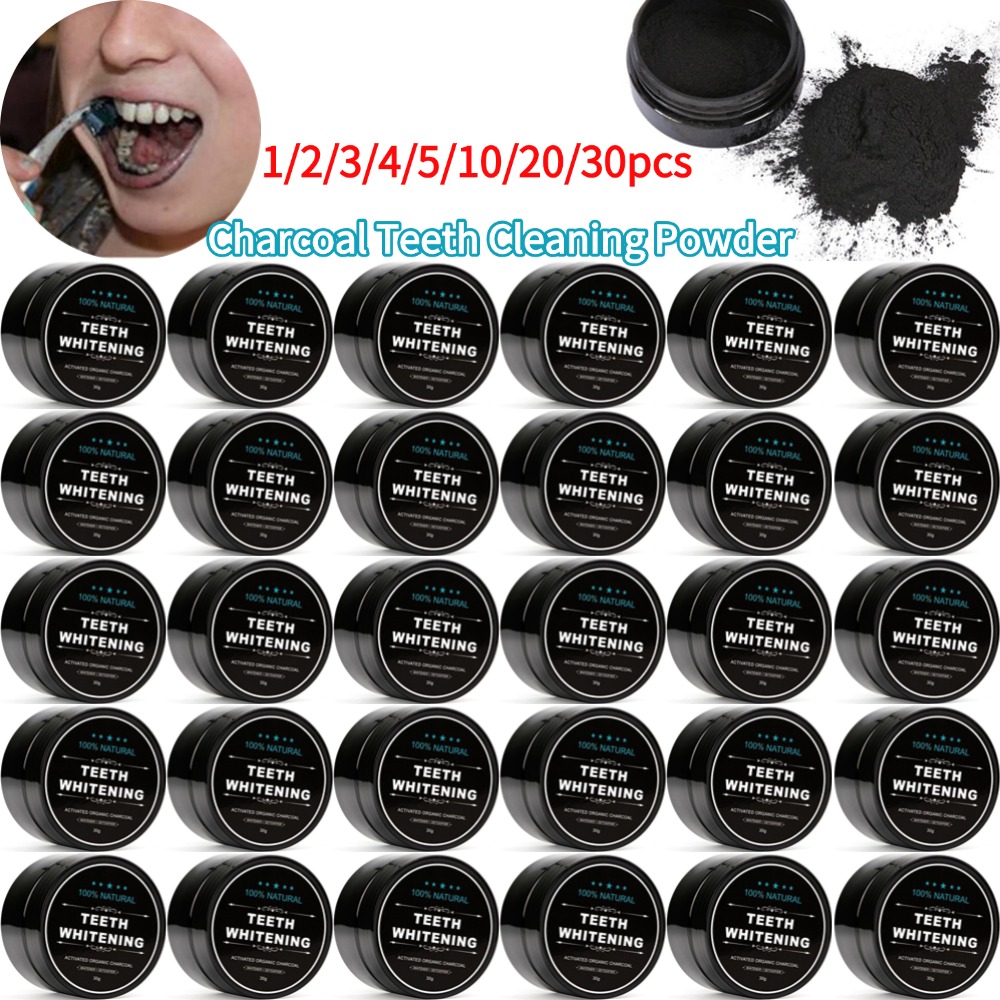 Teeth Whitening Activated Organic Charcoal - Diş Beyazlatma Tozu Doğal Organik Aktif