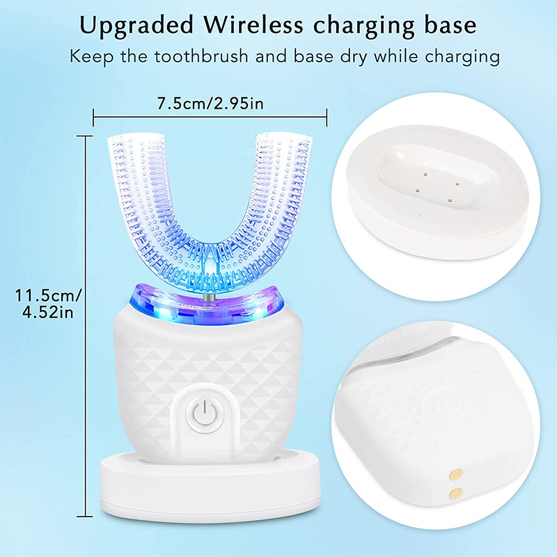 Diş bakımı U şekli elektrikli  - Teeth Whitening Blue Light incelemesi ve fiyatı